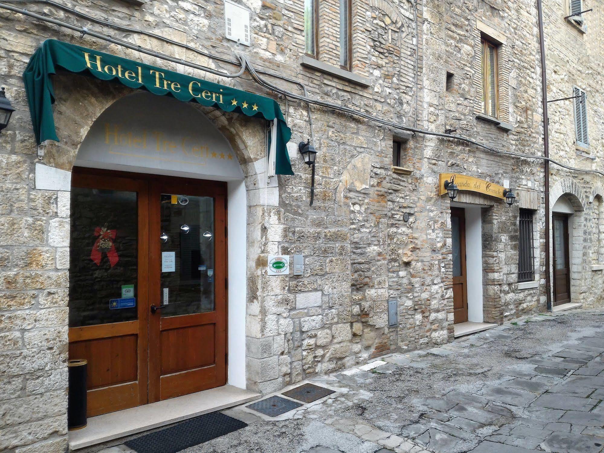 Hotel Tre Ceri Gubbio Eksteriør billede